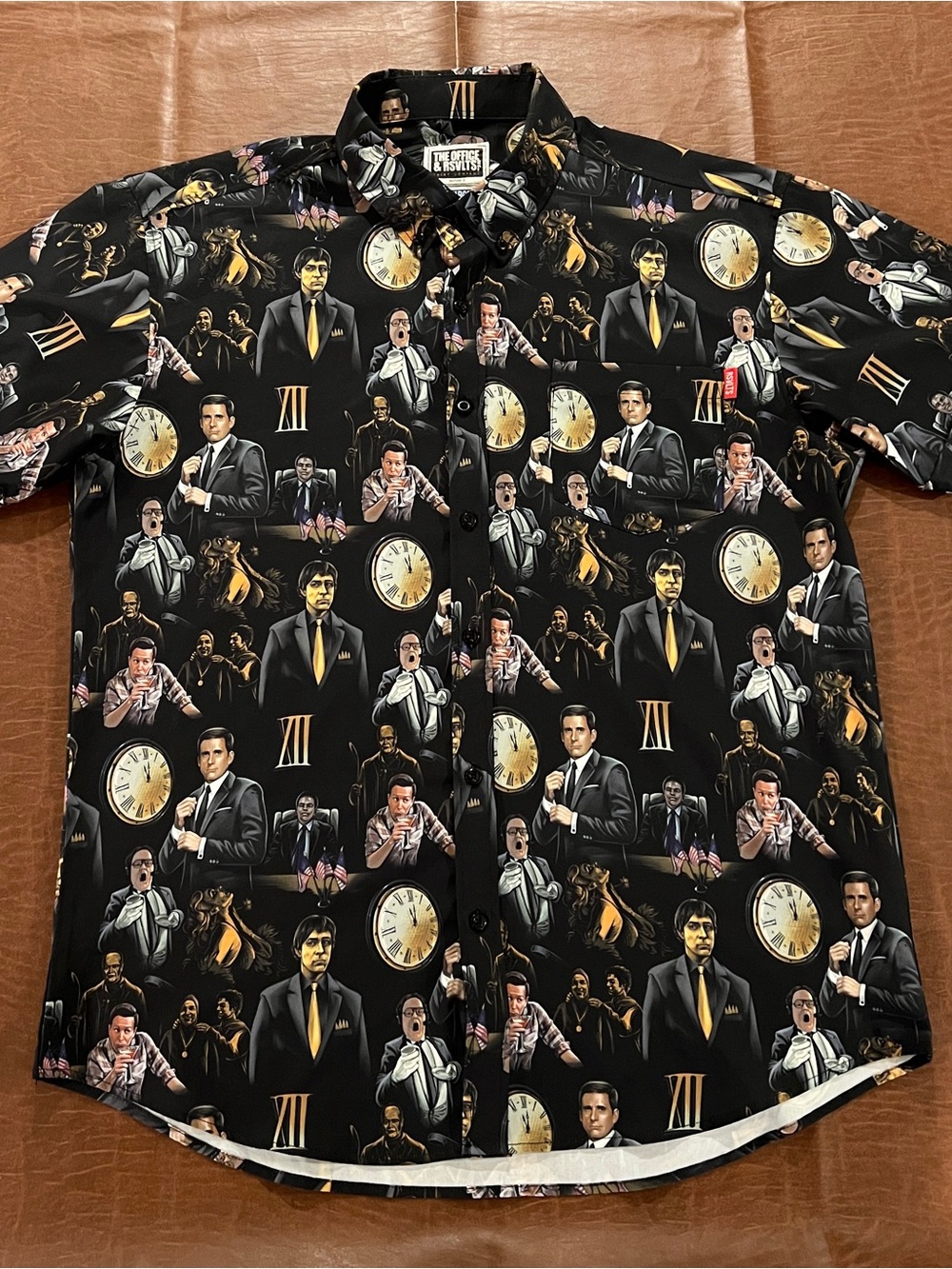 RSVLTS The Office Threat Level Midnight Button Down Shirt - Size XL